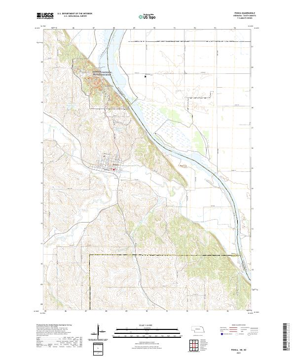 USGS Topographic Map – Ponca