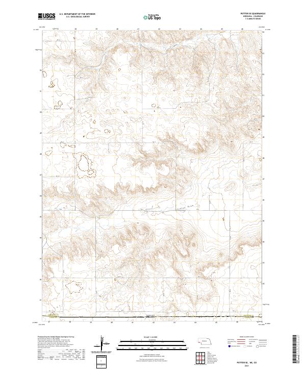 USGS Topographic Map – Potter SE