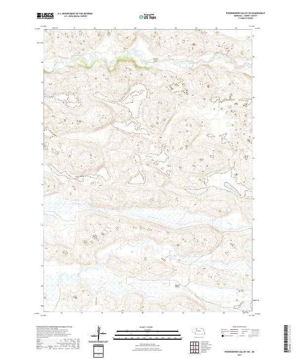 USGS Topographic Map – Powderhorn Valley SW