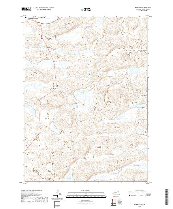 USGS Topographic Map – Pratt Valley