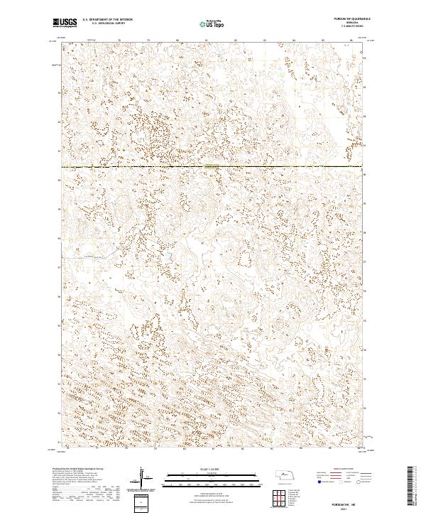 2021 Map of Purdum SW, 2021 Print