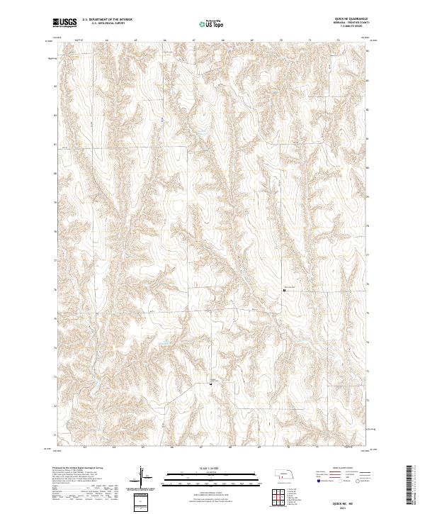 USGS Topographic Map – Quick NE