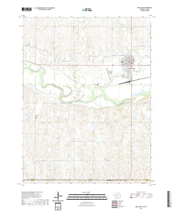 USGS Topographic Map – Red Cloud