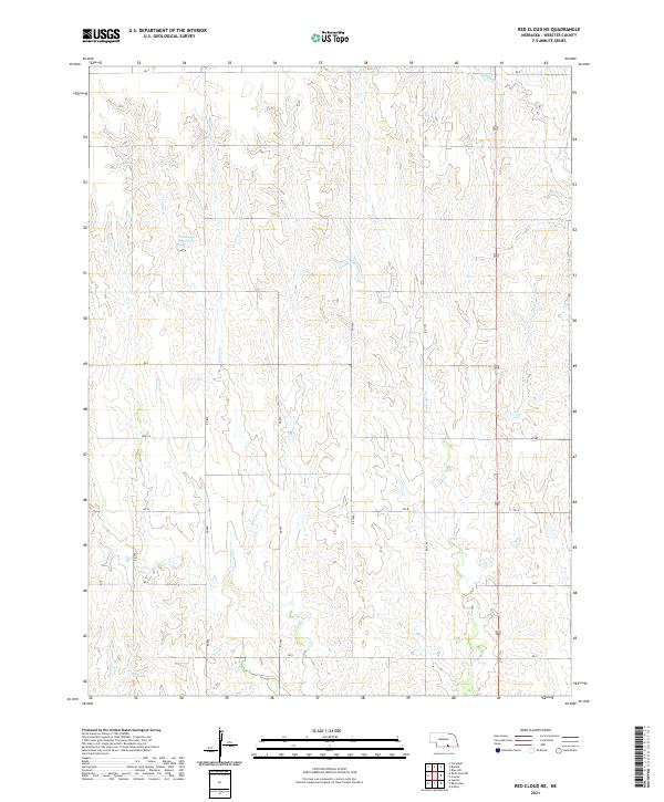 USGS Topographic Map – Red Cloud NE