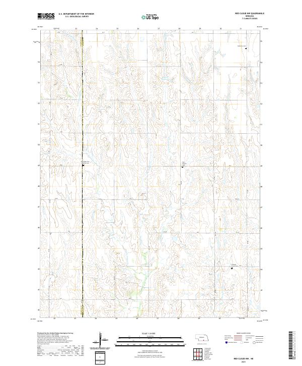 USGS Topographic Map – Red Cloud NW