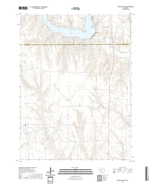 USGS Topographic Map – Red Willow Dam