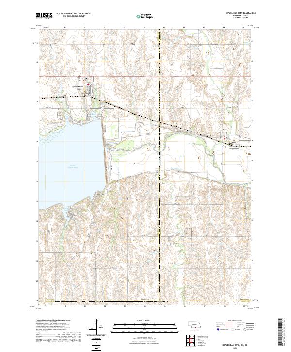 USGS Topographic Map – Republican City