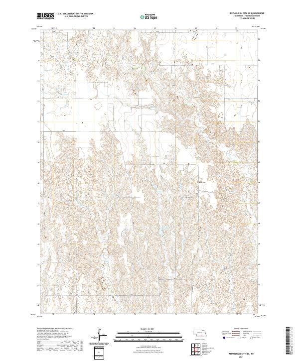USGS Topographic Map – Republican City NE