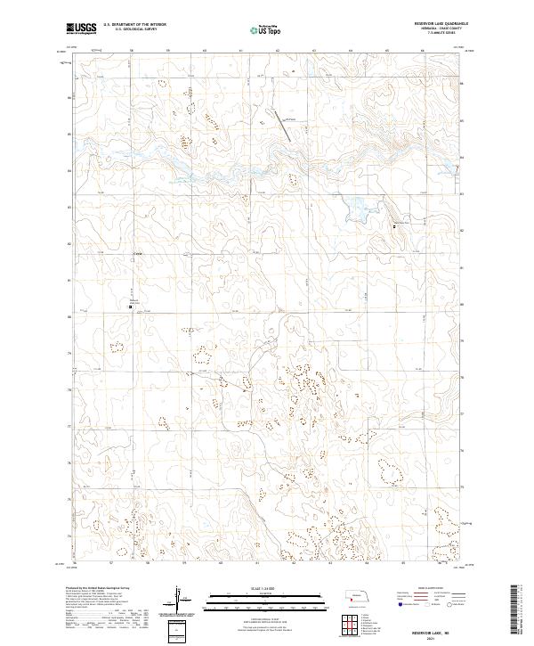 USGS Topographic Map – Reservoir Lake