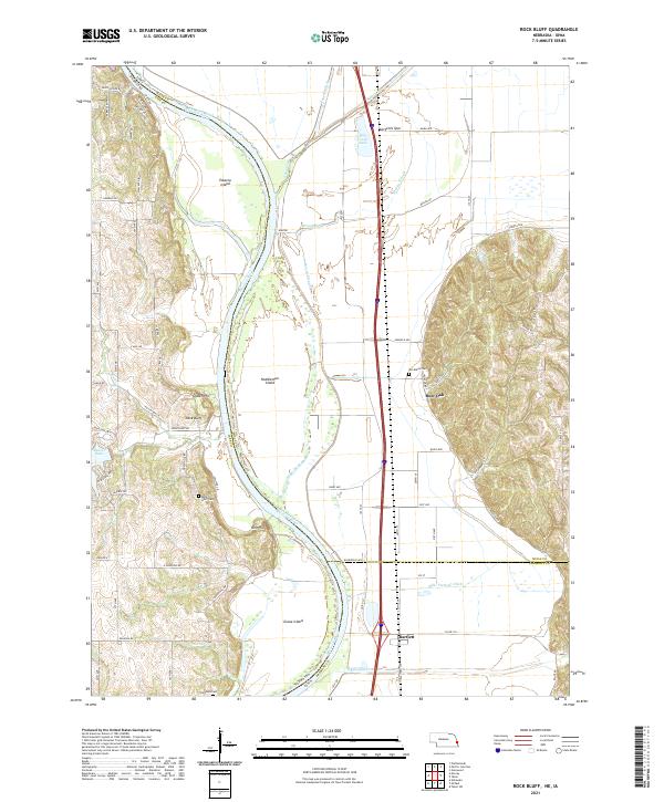 USGS Topographic Map – Rock Bluff