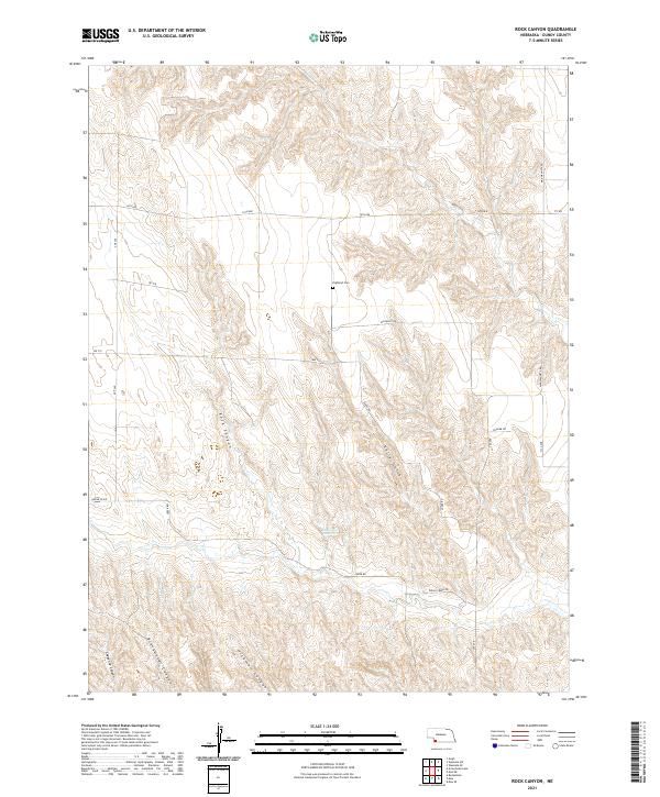USGS Topographic Map – Rock Canyon