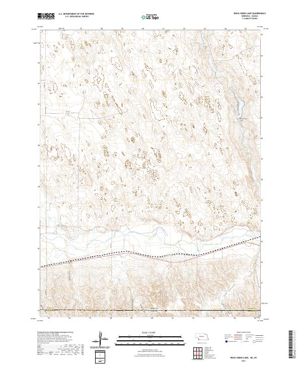 USGS Topographic Map – Rock Creek Lake