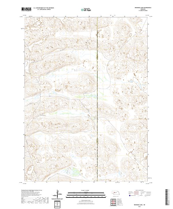 USGS Topographic Map – Rosebud Lake