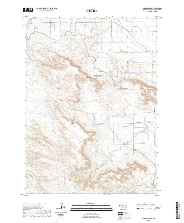 USGS Topographic Map – Roubadeau Pass
