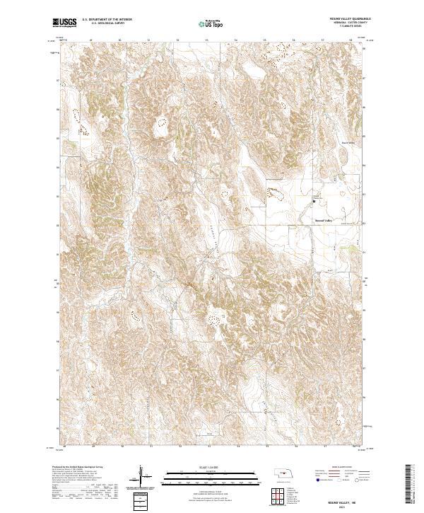 USGS Topographic Map – Round Valley
