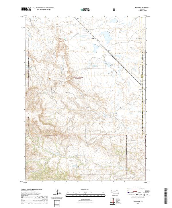 USGS Topographic Map – Roundtop