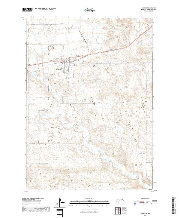 USGS Topographic Map – Rushville