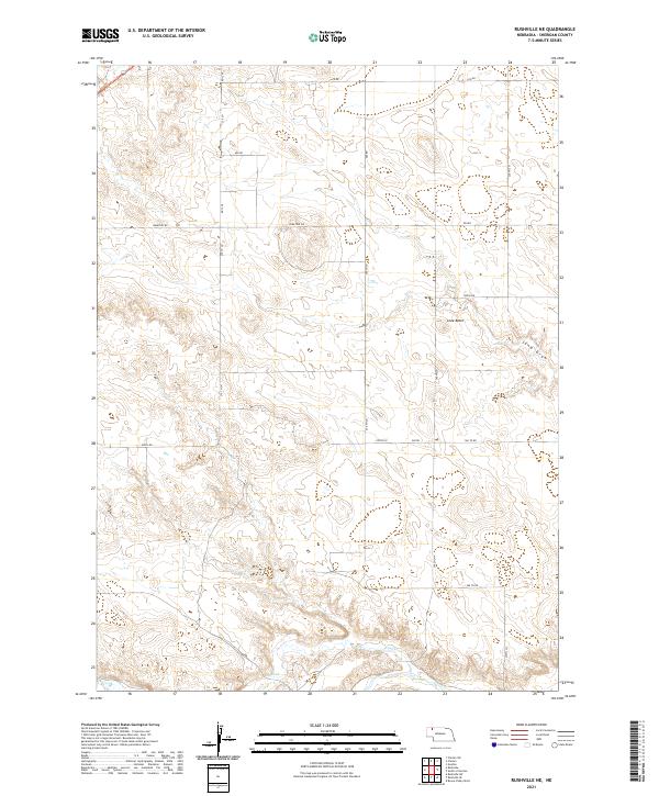 USGS Topographic Map – Rushville NE