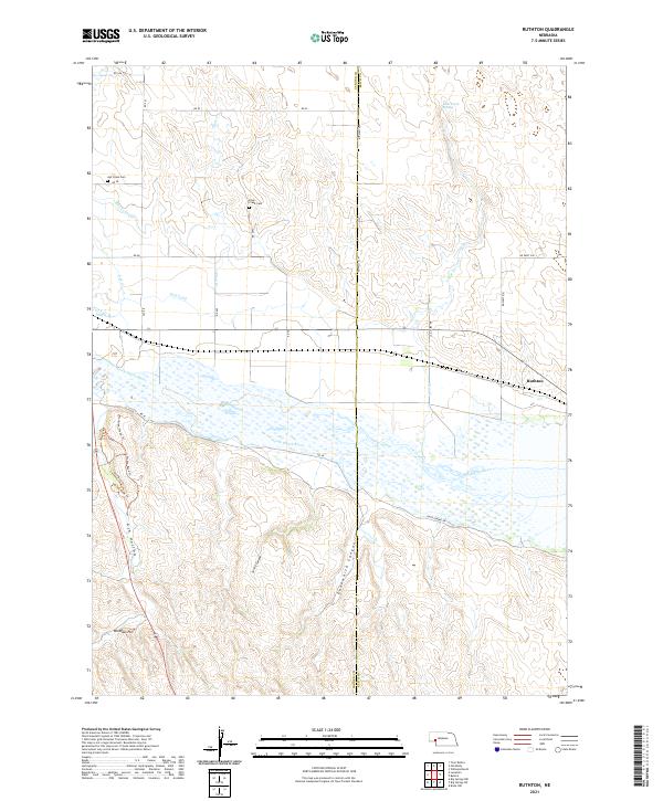 USGS Topographic Map – Ruthton