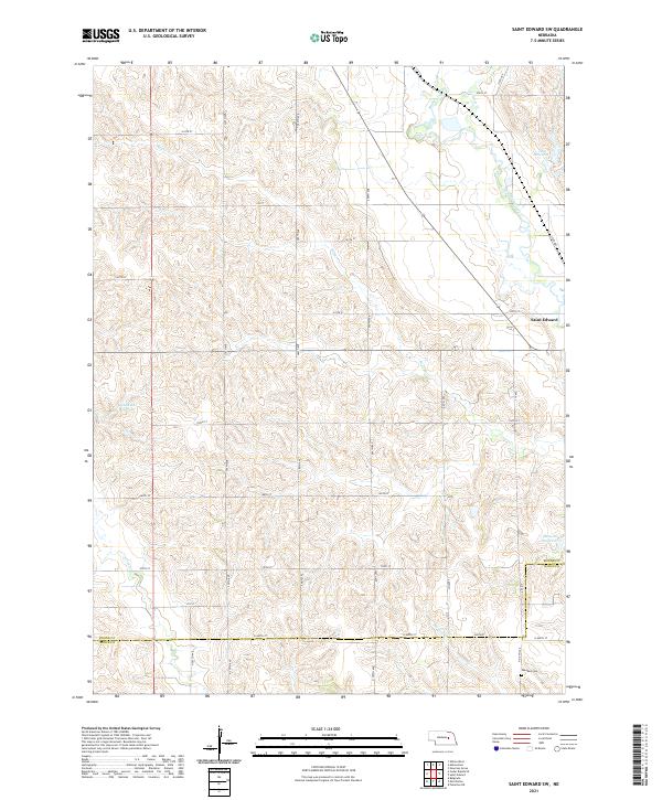 USGS Topographic Map – Saint Edward SW