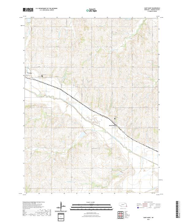 USGS Topographic Map – Saint Mary