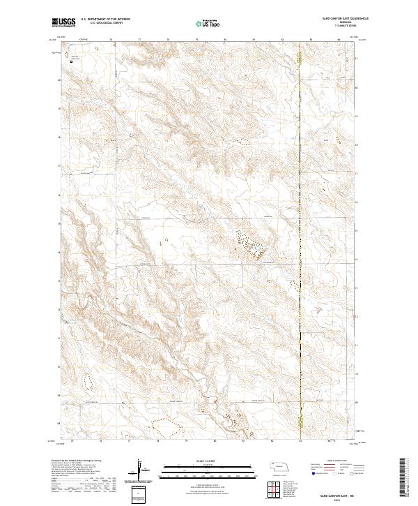 USGS Topographic Map – Sand Canyon East
