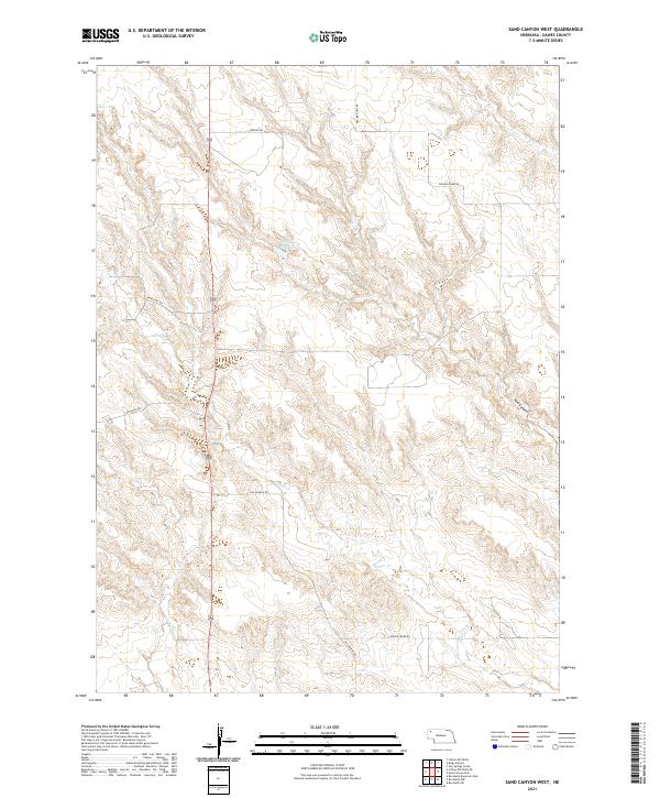 USGS Topographic Map – Sand Canyon West