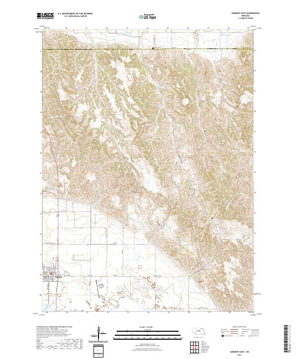 USGS Topographic Map – Sargent East