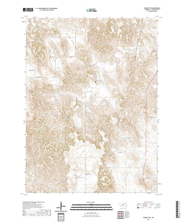 USGS Topographic Map – Sargent SW