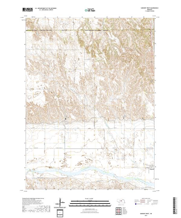 USGS Topographic Map – Sargent West