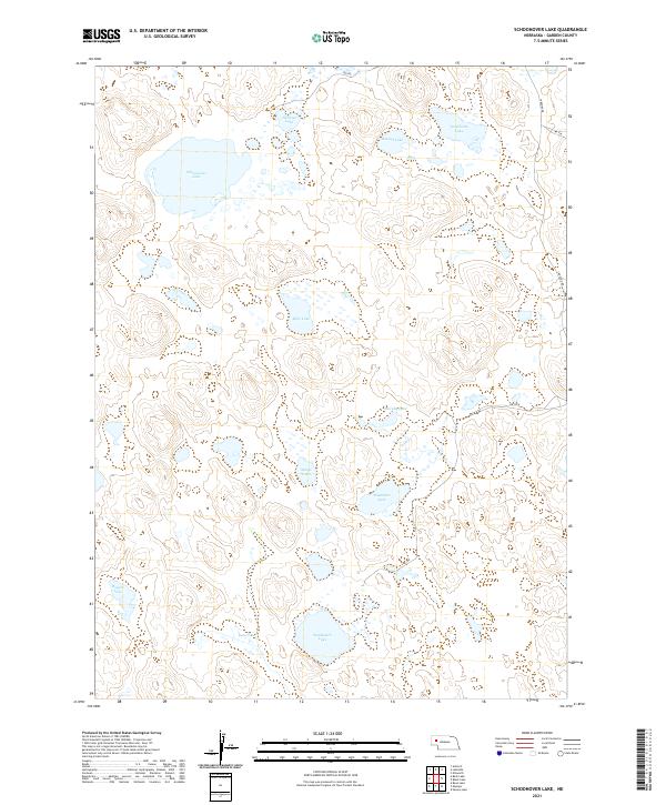 USGS Topographic Map – Schoonover Lake