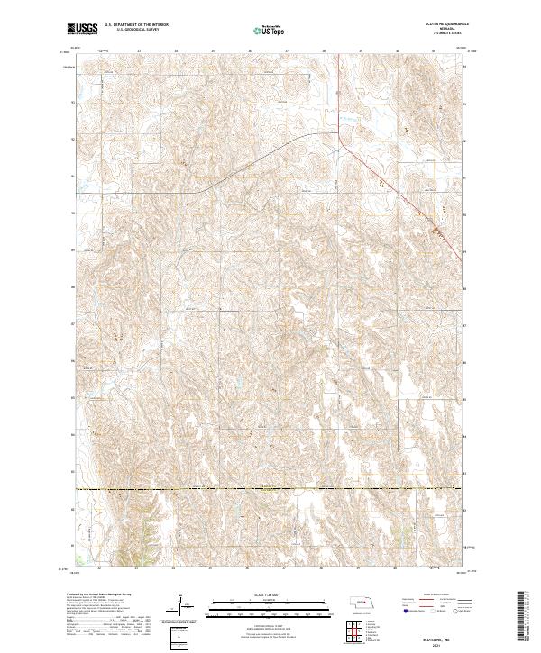 USGS Topographic Map – Scotia NE