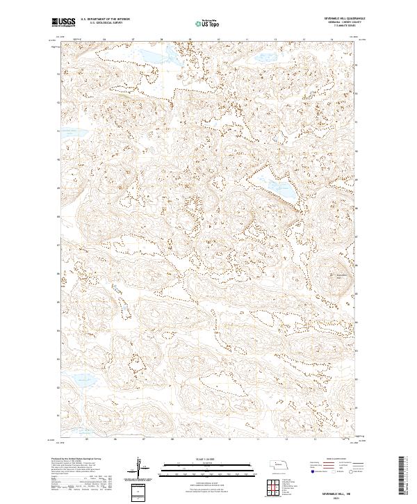 USGS Topographic Map – Sevenmile Hill