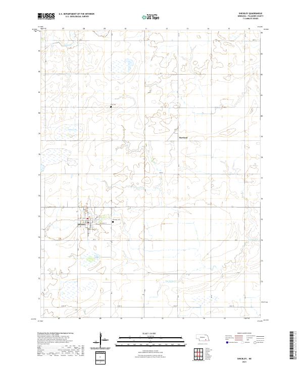 USGS Topographic Map – Shickley