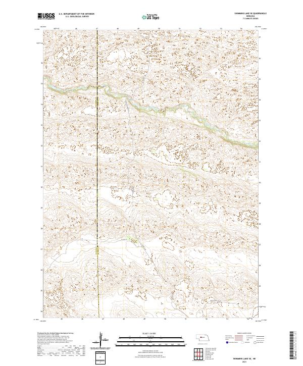 2021 Map of Shimmins Lake SE, 2021 Print