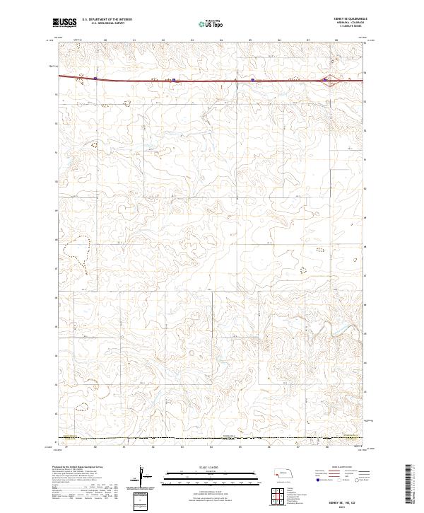 USGS Topographic Map – Sidney SE