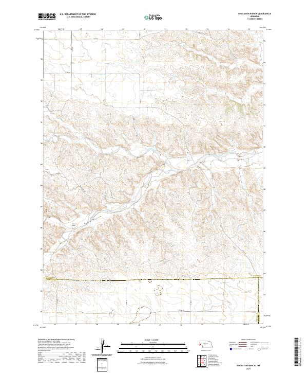 USGS Topographic Map – Singleton Ranch