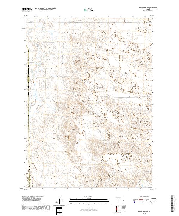 2021 Map of Skunk Lake SW, 2021 Print