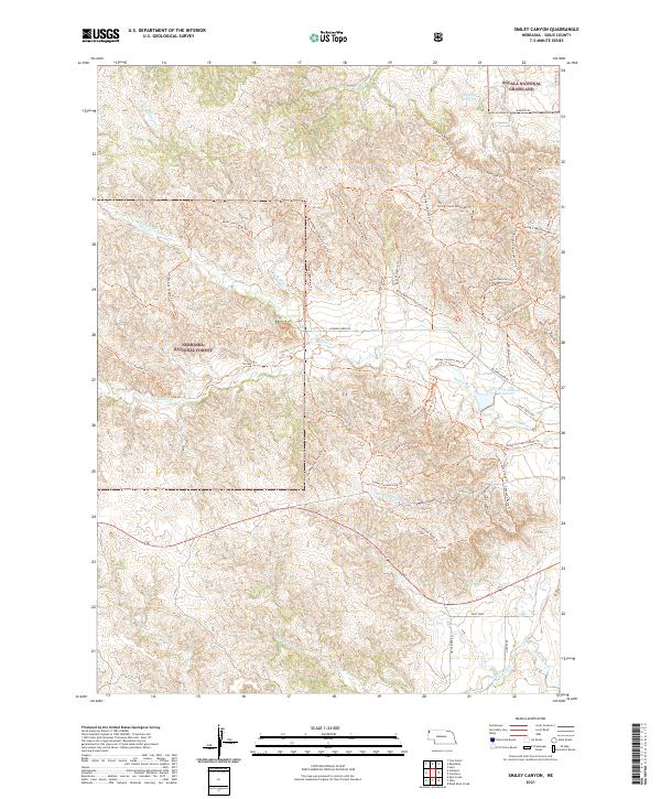 USGS Topographic Map – Smiley Canyon