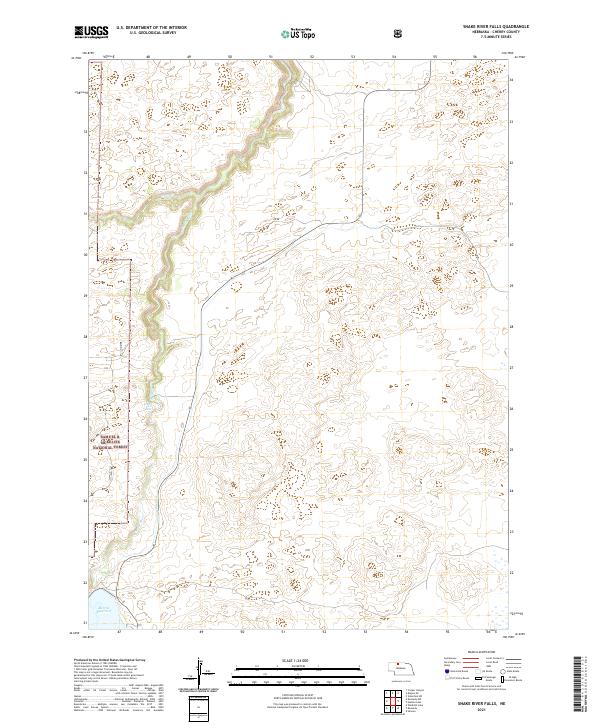 USGS Topographic Map – Snake River Falls