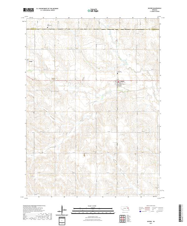 USGS Topographic Map – Snyder