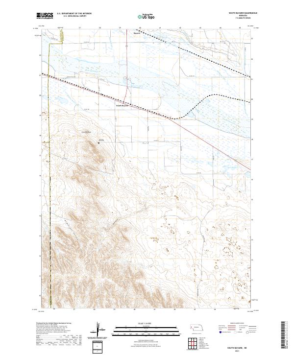 USGS Topographic Map – South Bayard