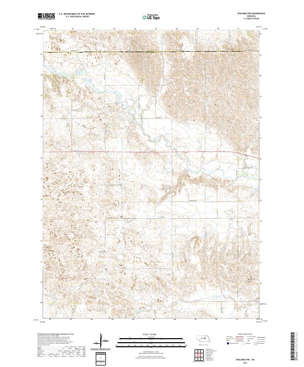 USGS Topographic Map – Spalding NW