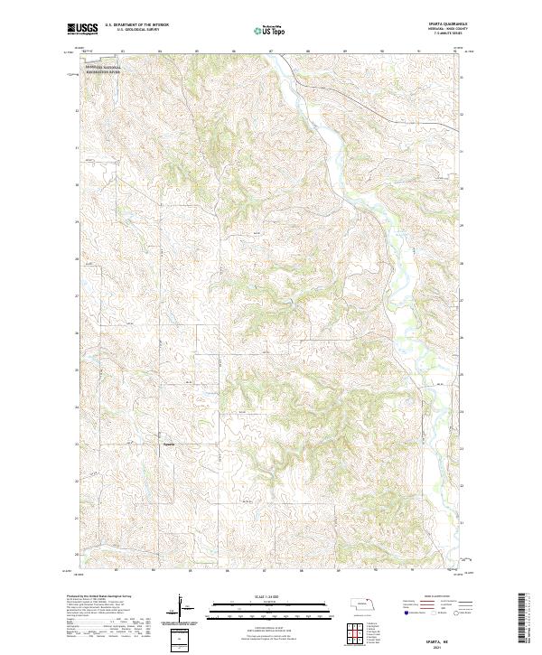 USGS Topographic Map – Sparta
