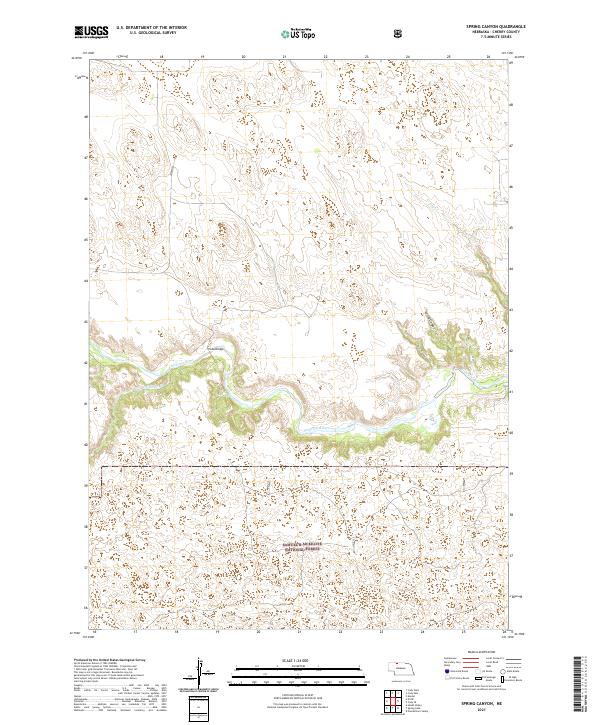 USGS Topographic Map – Spring Canyon