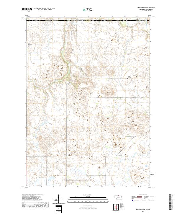 USGS Topographic Map – Springview NW