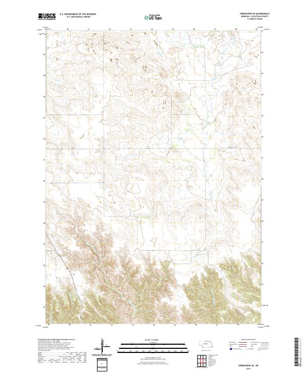 2021 Map of Springview SE, 2021 Print