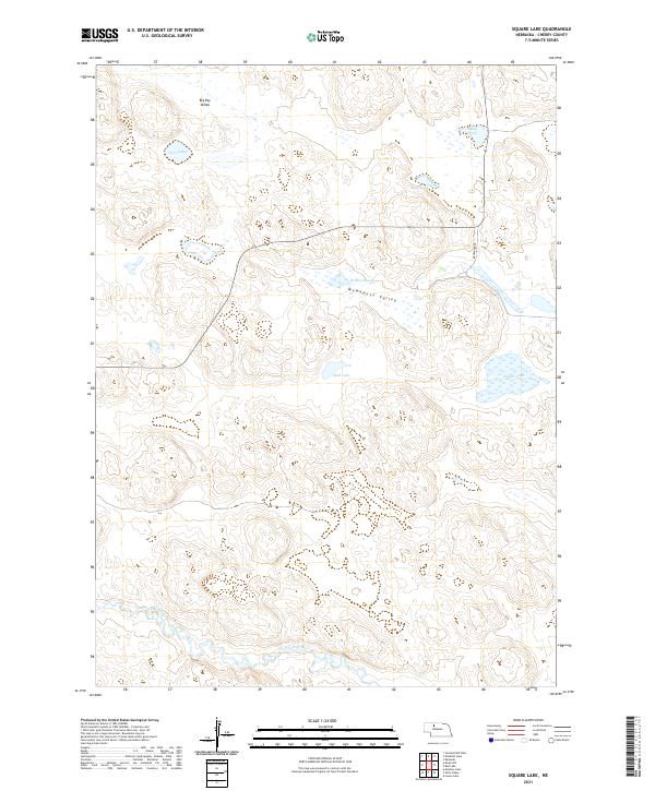 USGS Topographic Map – Square Lake