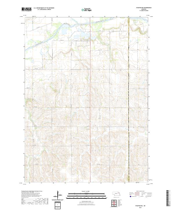 USGS Topographic Map – Stanton NE