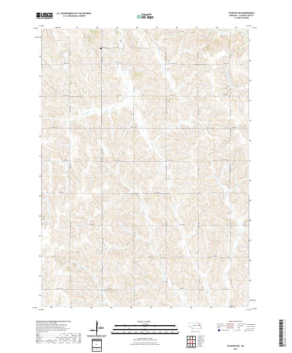 USGS Topographic Map – Stanton SW